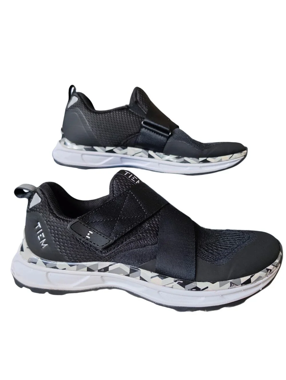 TIEM Black Slip-On Athletic Shoes for Women